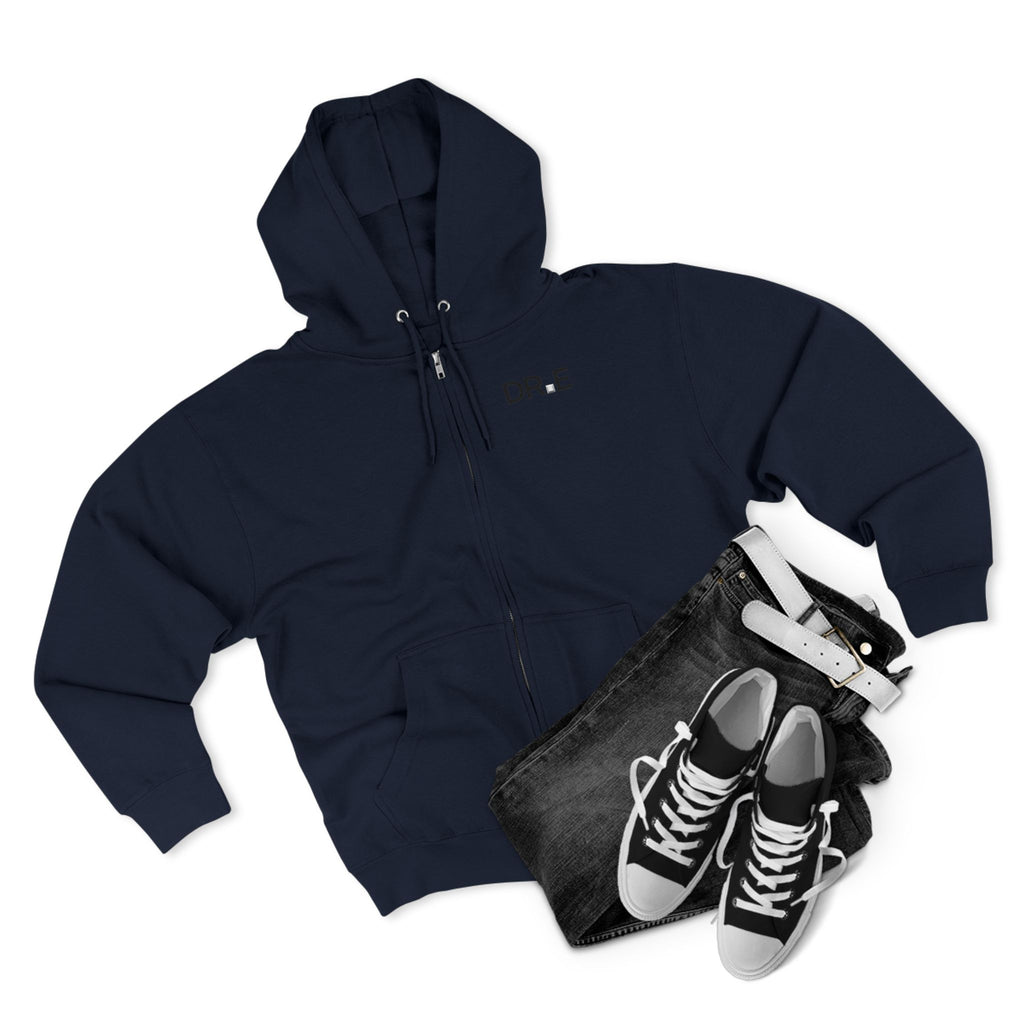 The Recovery Zip Hoodie — Premium DR.E Logo Full-Zip Hoodie in Scrub-Matched Colors | Daily Recovery Essentials