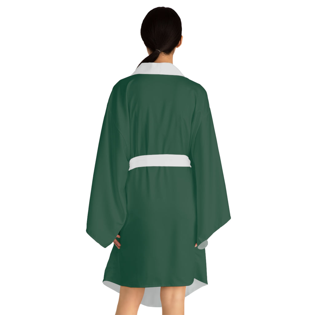 Women's Hunter Green Kimono Robe — DR.E Relaxation Set, Scrub-Matched | Daily Recovery Essentials