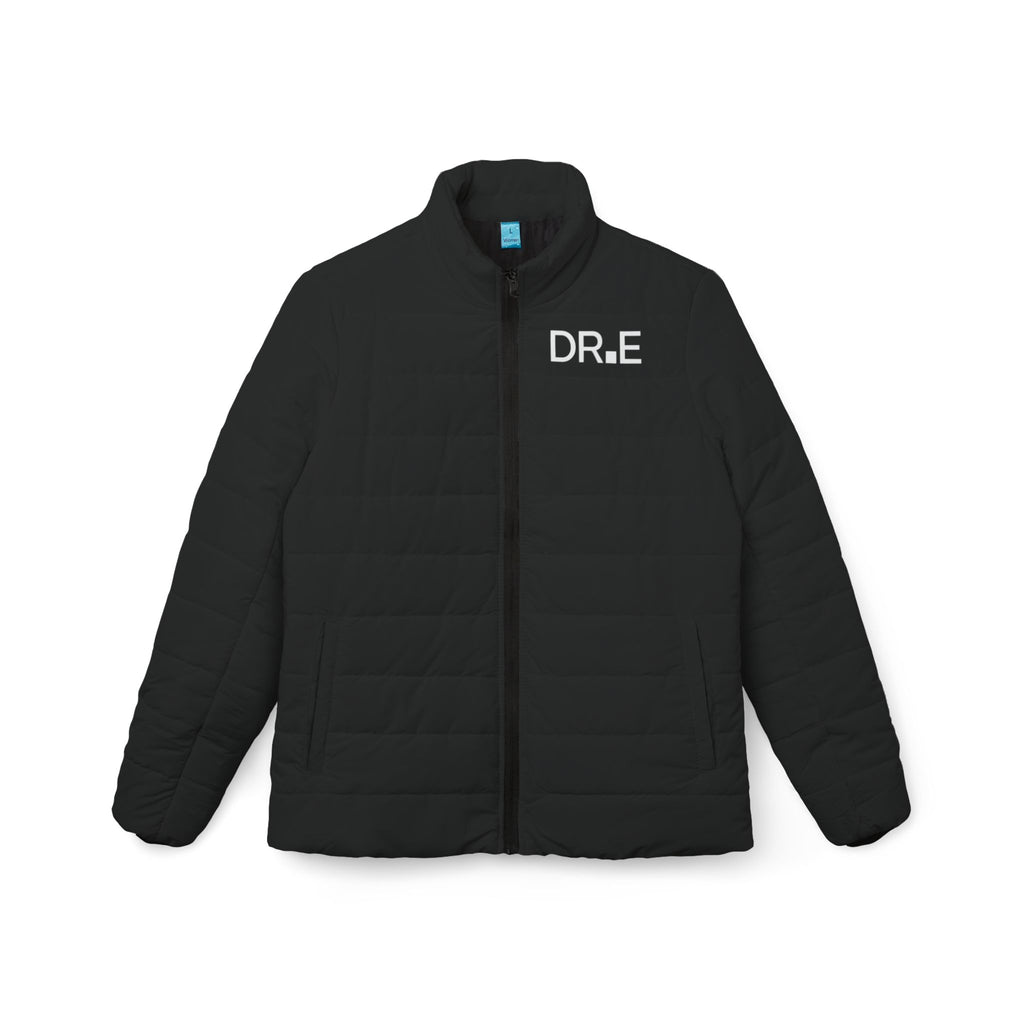 Women's Black Puffer Jacket — Scrub-Matched Winter Coat for Nurses & Healthcare Workers | DR.E Hibernation