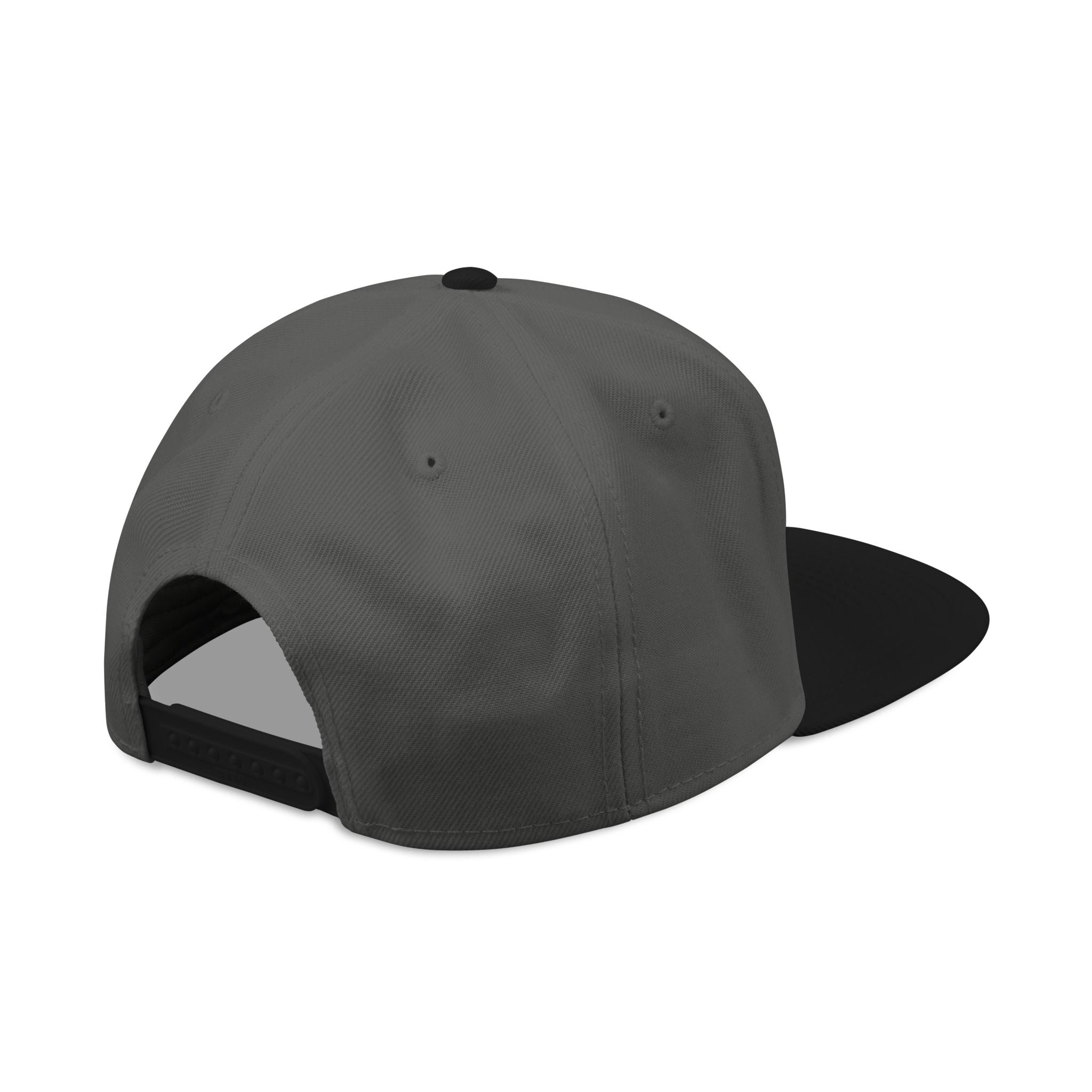 The Carbon Snapback — Embroidered DR.E Diamond Logo Flat-Front Cap | Daily Recovery Essentials