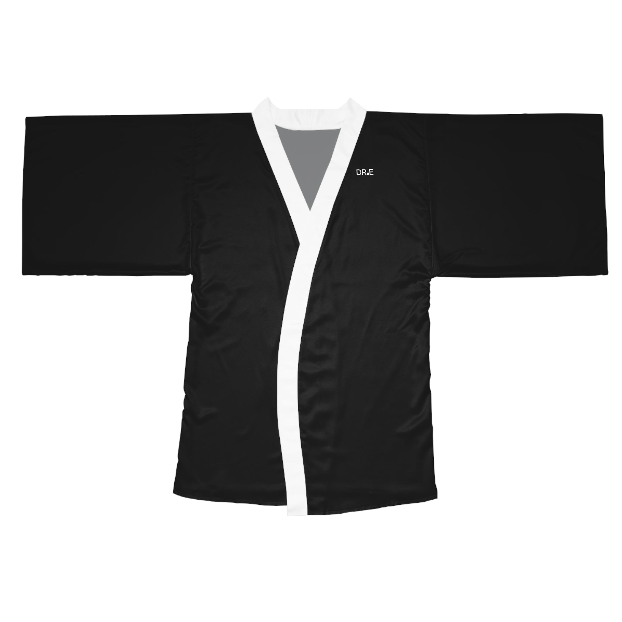 Women's Black Kimono Robe — DR.E Relaxation Set, Scrub-Matched | Daily Recovery Essentials