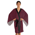 Women's Wine Kimono Robe — DR.E Relaxation Set, Scrub-Matched | Daily Recovery Essentials