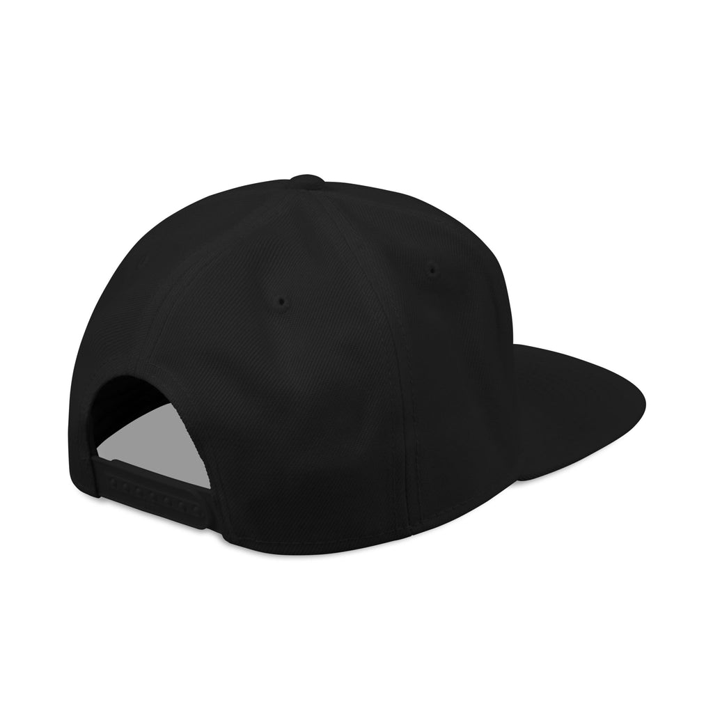 The Carbon Snapback — Embroidered DR.E Diamond Logo Flat-Front Cap | Daily Recovery Essentials