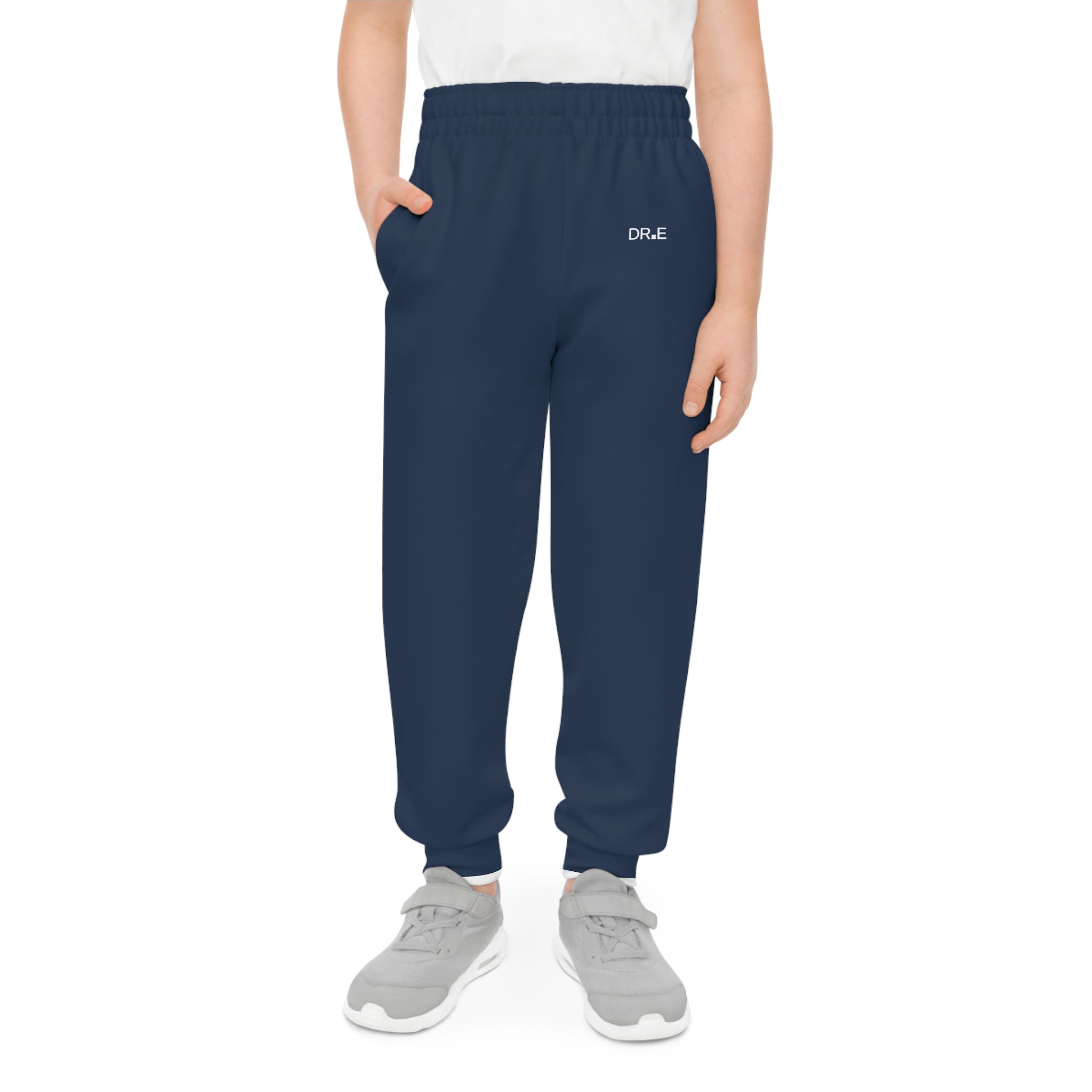Youth Recovery Joggers — Navy DR.E Logo Kids Joggers | Daily Recovery Essentials