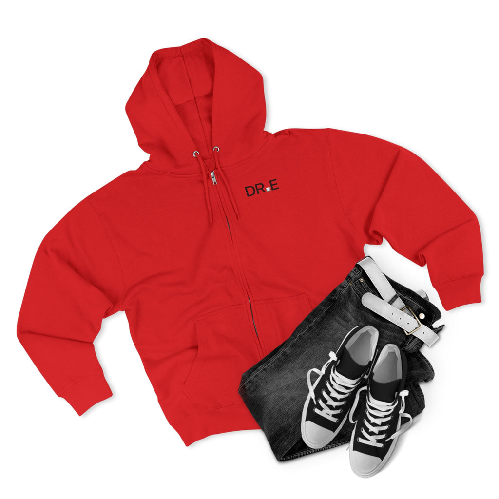The Recovery Zip Hoodie — Premium DR.E Logo Full-Zip Hoodie in Scrub-Matched Colors | Daily Recovery Essentials