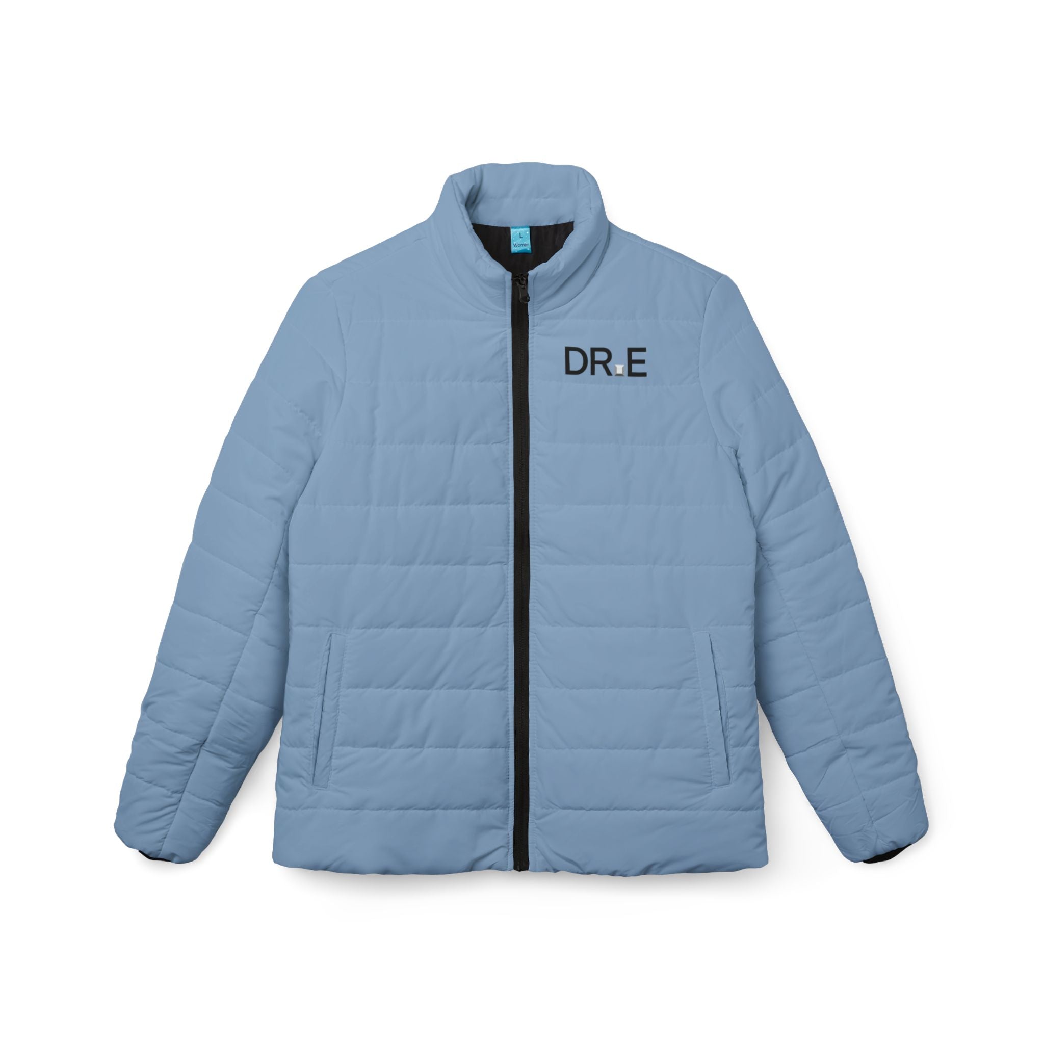 Women's Ceil Blue Puffer Jacket — Scrub-Matched Winter Coat for Nurses & Healthcare Workers | DR.E Hibernation