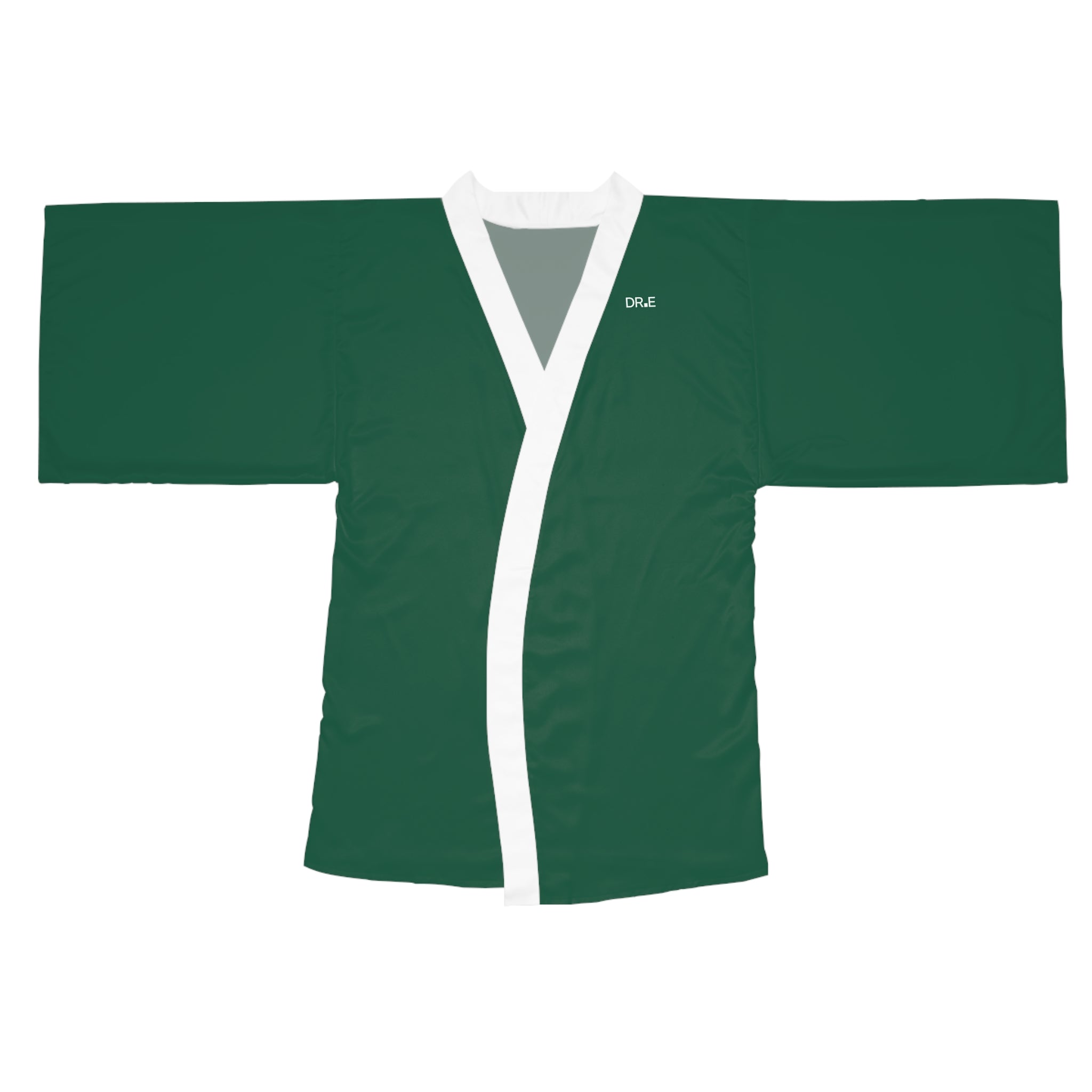Women's Hunter Green Kimono Robe — DR.E Relaxation Set, Scrub-Matched | Daily Recovery Essentials