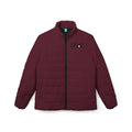 Women's Wine Burgundy Puffer Jacket — Scrub-Matched Winter Coat for Nurses & Healthcare Workers | DR.E Hibernation