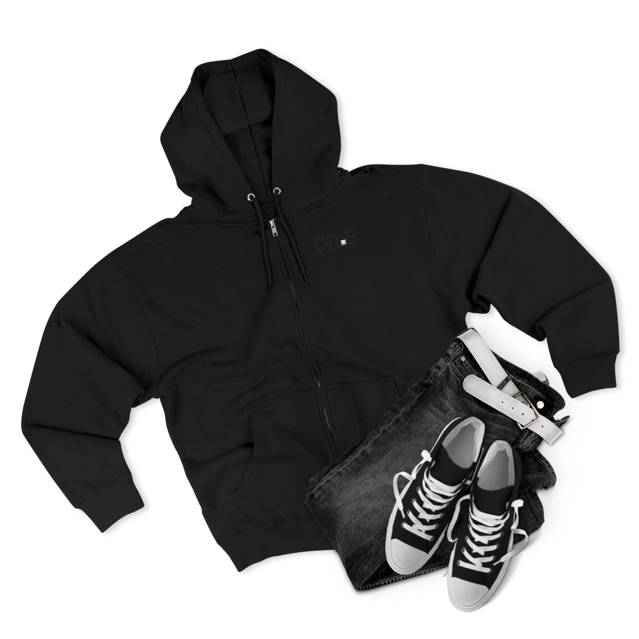 The Recovery Zip Hoodie — Premium DR.E Logo Full-Zip Hoodie in Scrub-Matched Colors | Daily Recovery Essentials