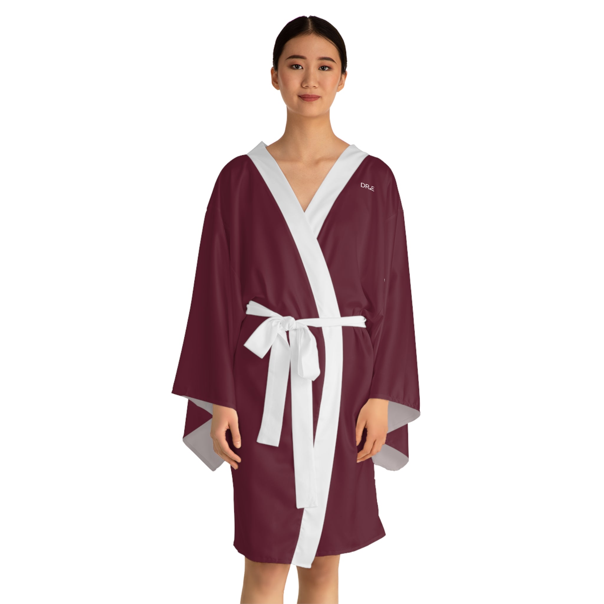 Women's Wine Kimono Robe — DR.E Relaxation Set, Scrub-Matched | Daily Recovery Essentials