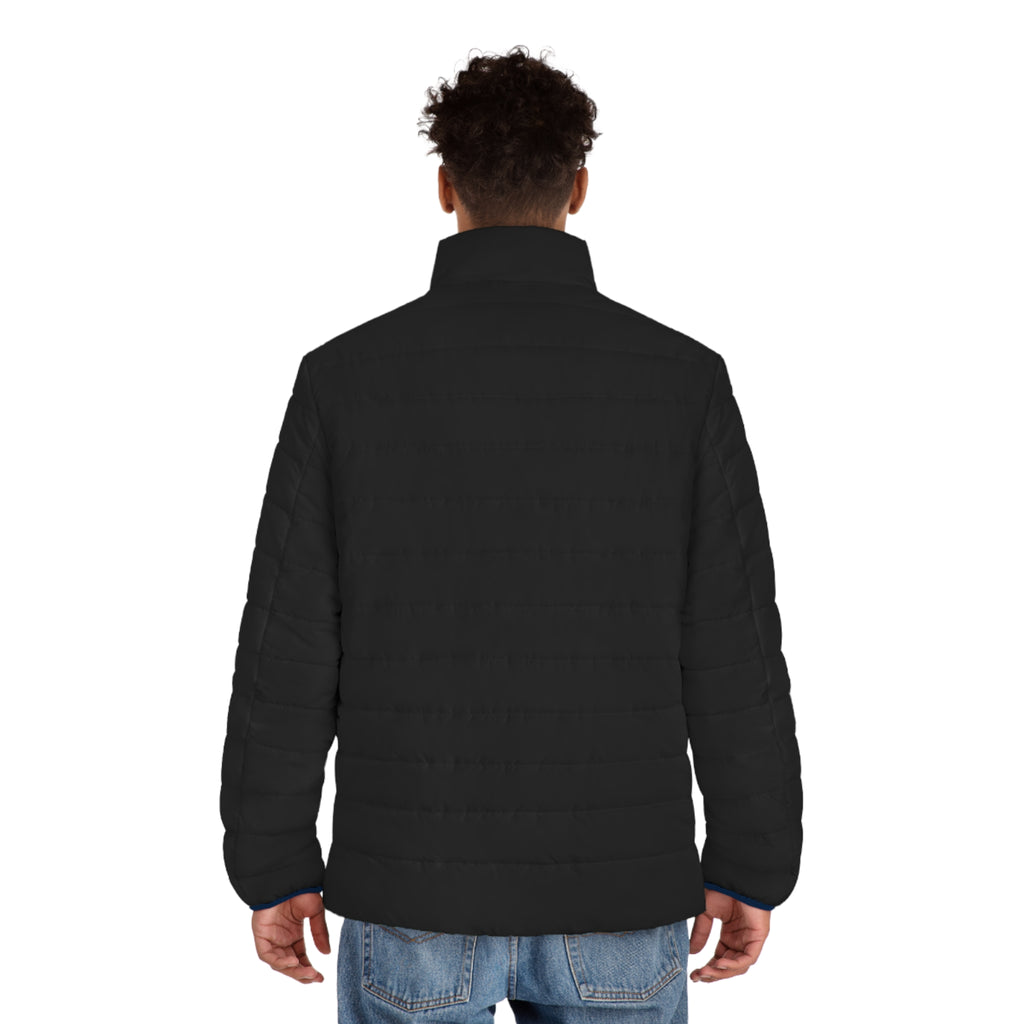 Men's Black Puffer Jacket — Scrub-Matched Winter Coat for Healthcare Workers | DR.E Hibernation
