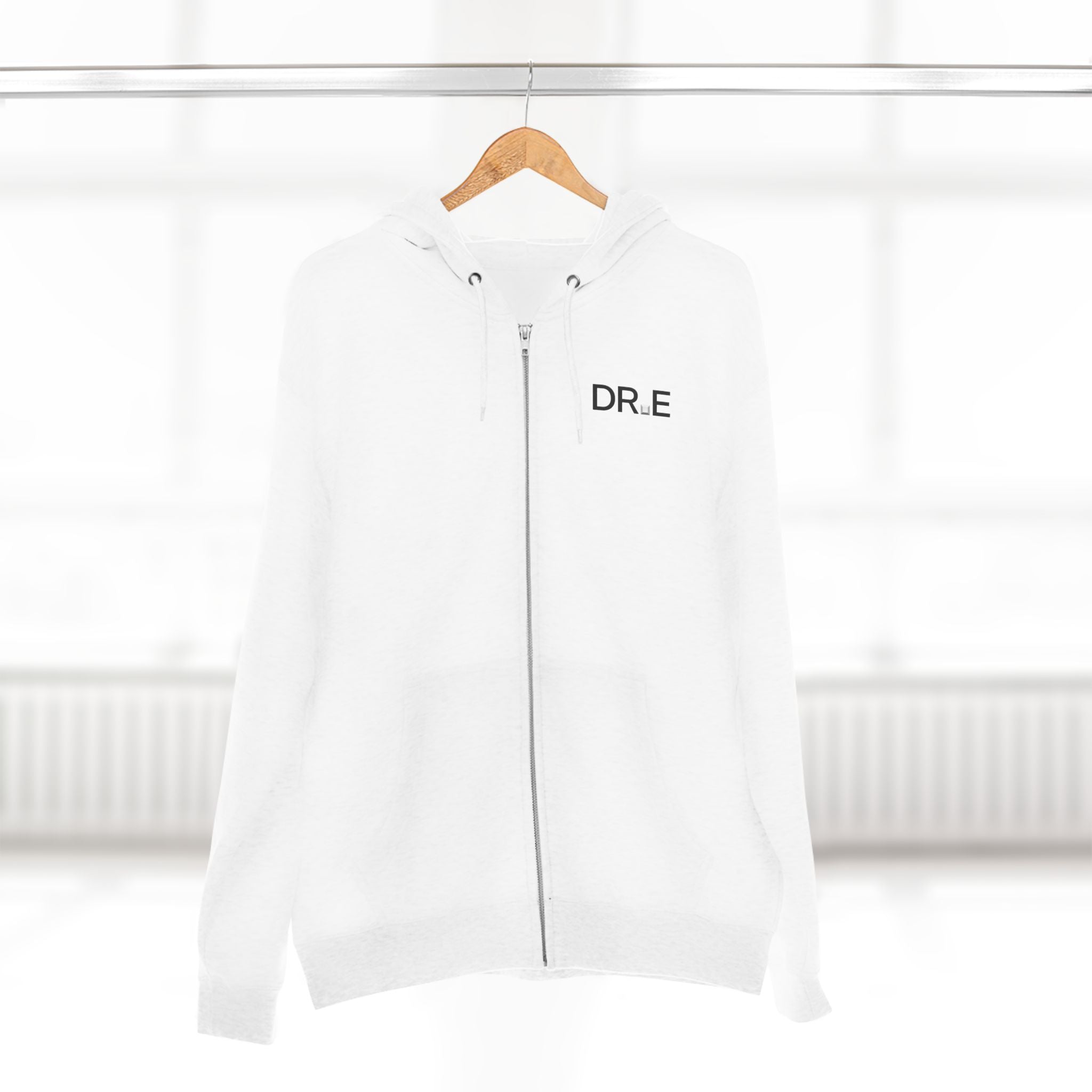 The Recovery Zip Hoodie — Premium DR.E Logo Full-Zip Hoodie in Scrub-Matched Colors | Daily Recovery Essentials