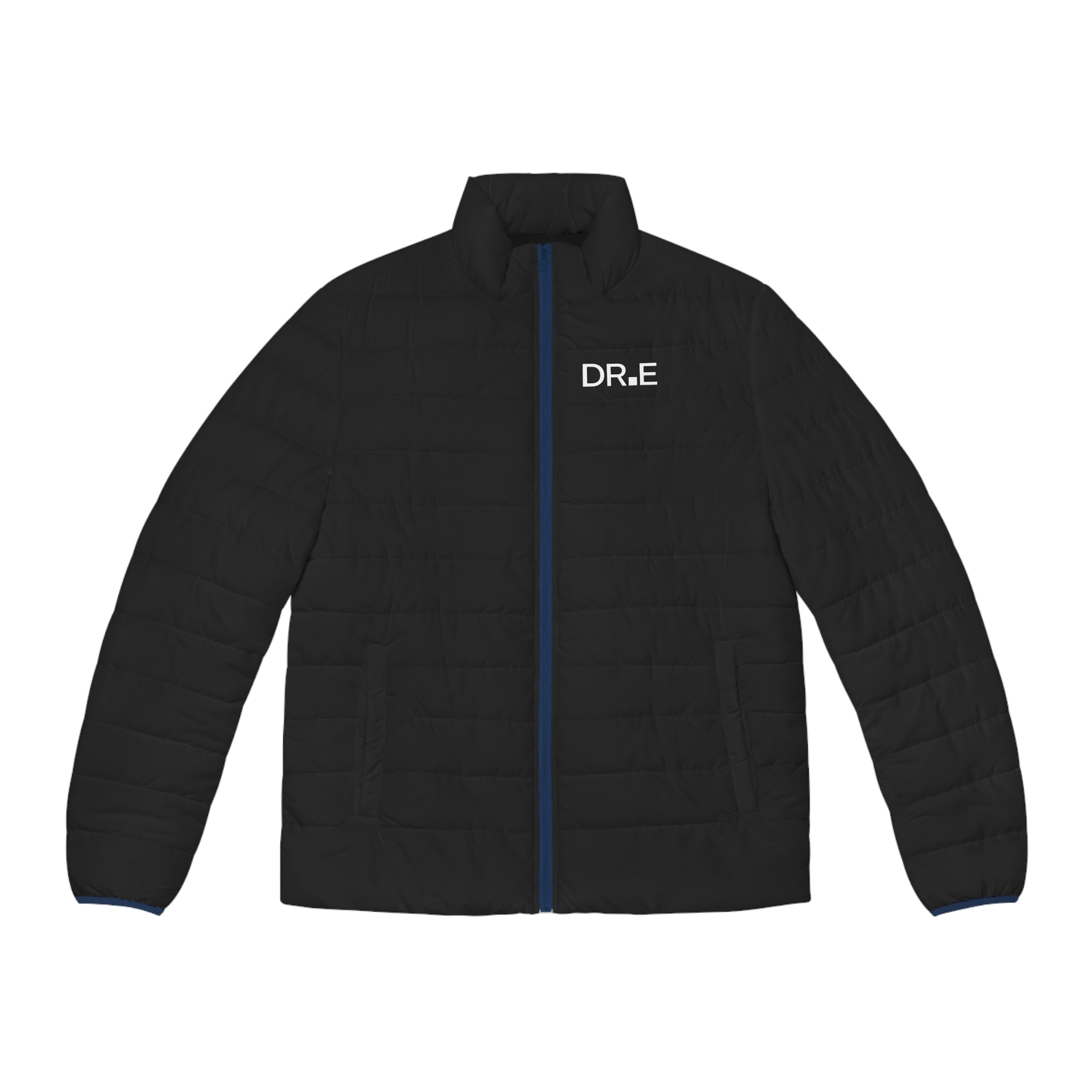 Men's Black Puffer Jacket — Scrub-Matched Winter Coat for Healthcare Workers | DR.E Hibernation
