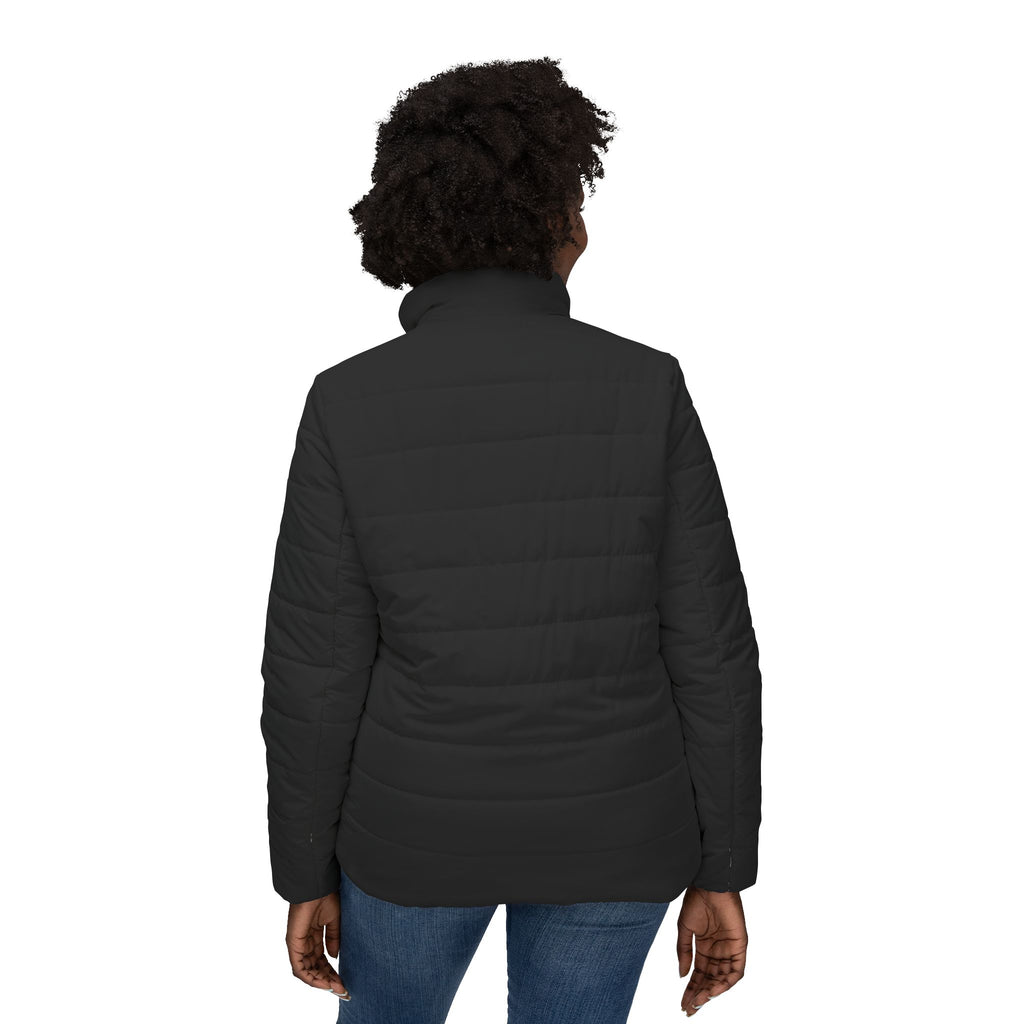Women's Black Puffer Jacket — Scrub-Matched Winter Coat for Nurses & Healthcare Workers | DR.E Hibernation