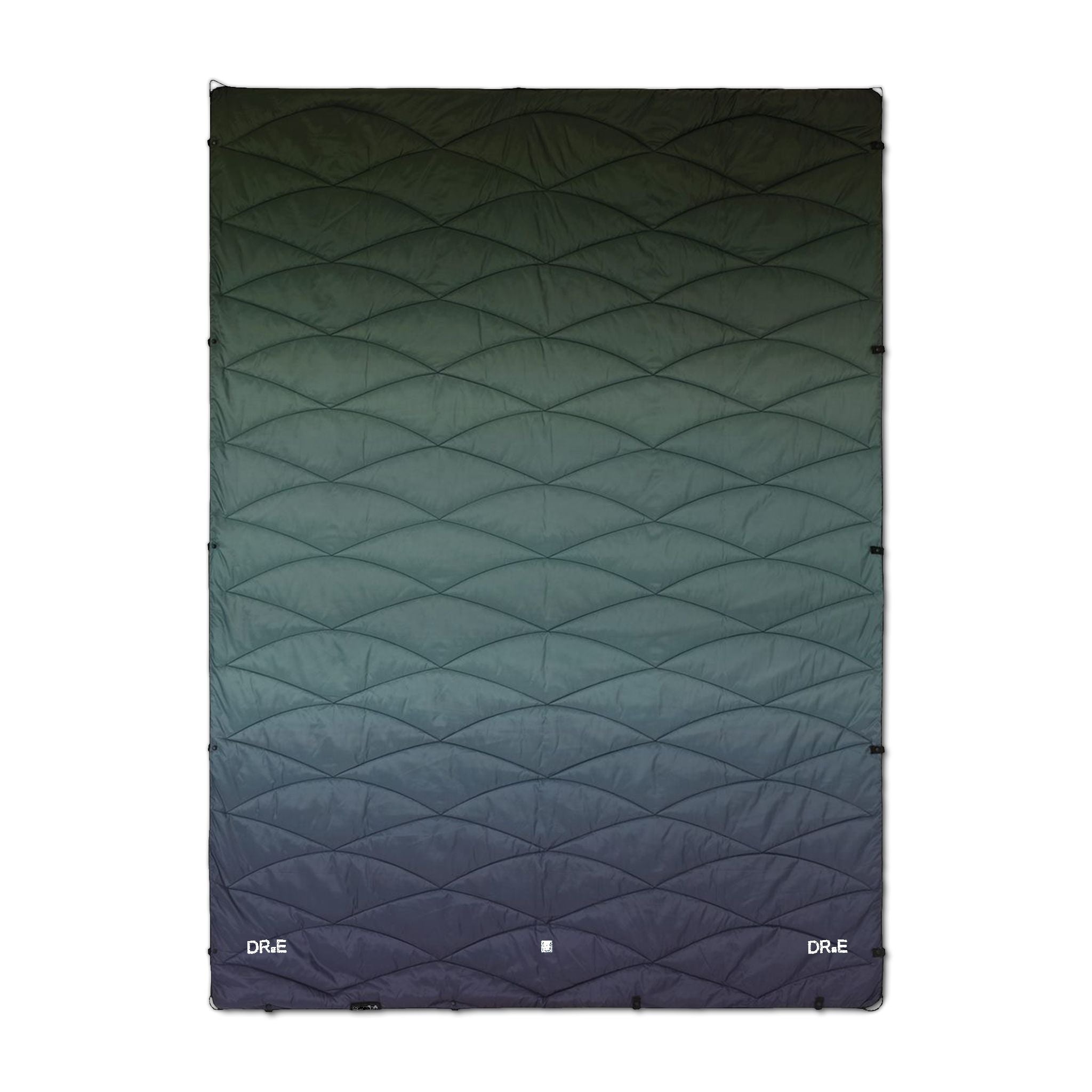 Embroidered  Recovery Puffer Blanket – Cozy Quilted Throw for Camping, Travel & Home