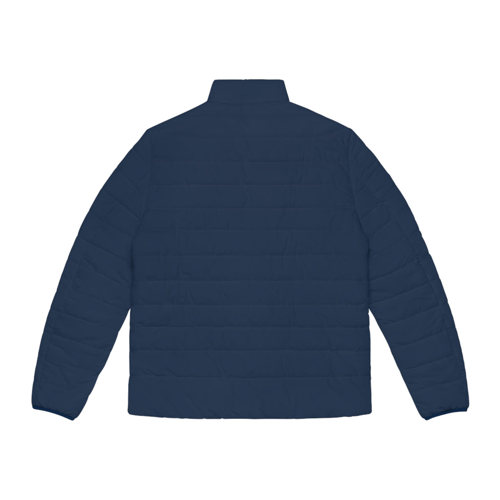 Men's Navy Puffer Jacket — Scrub-Matched Winter Coat for Healthcare Workers | DR.E Hibernation