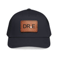 DR. E Logo Mid Profile Baseball Cap with Leather Patch (Rectangle)